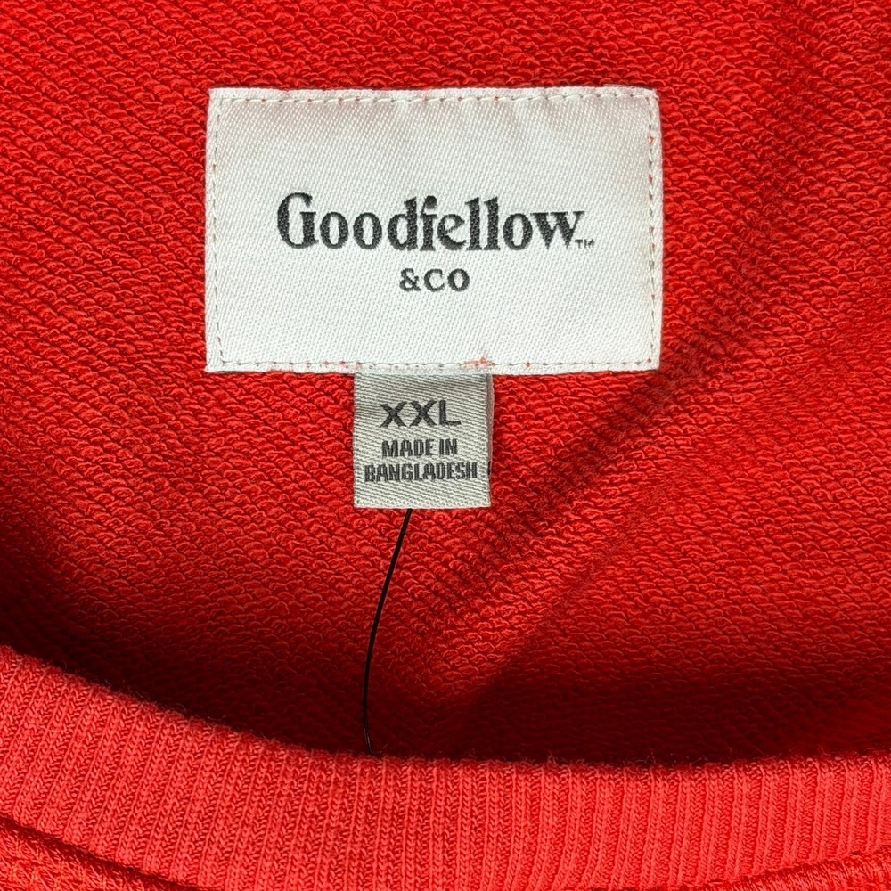 Goodfellow & Co Mens Graphic Sweatshirt XXL Red Rose Ace of Hearts French Terry - Picture 6 of 8